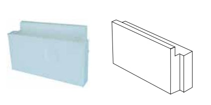 Neptun Endschuber zu allen Iso Massiv Schalsteinen - 1 Stk.