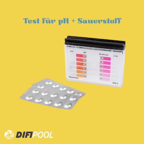 Test-Kit für pH-Wert und Sauerstoff | inklusive je 10 Stk. Tabletten