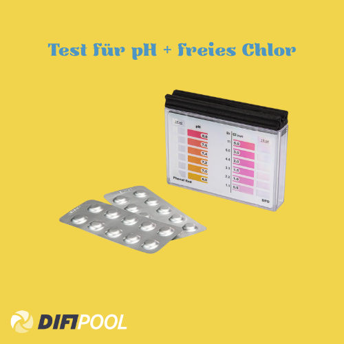 Testkit für pH-Wert/freies Chlor | inklusive je 10 Stk. Tabletten