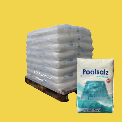 Poolsalz | Palette zu 40 x 25kg | Salz aus Österreich | 1000kg