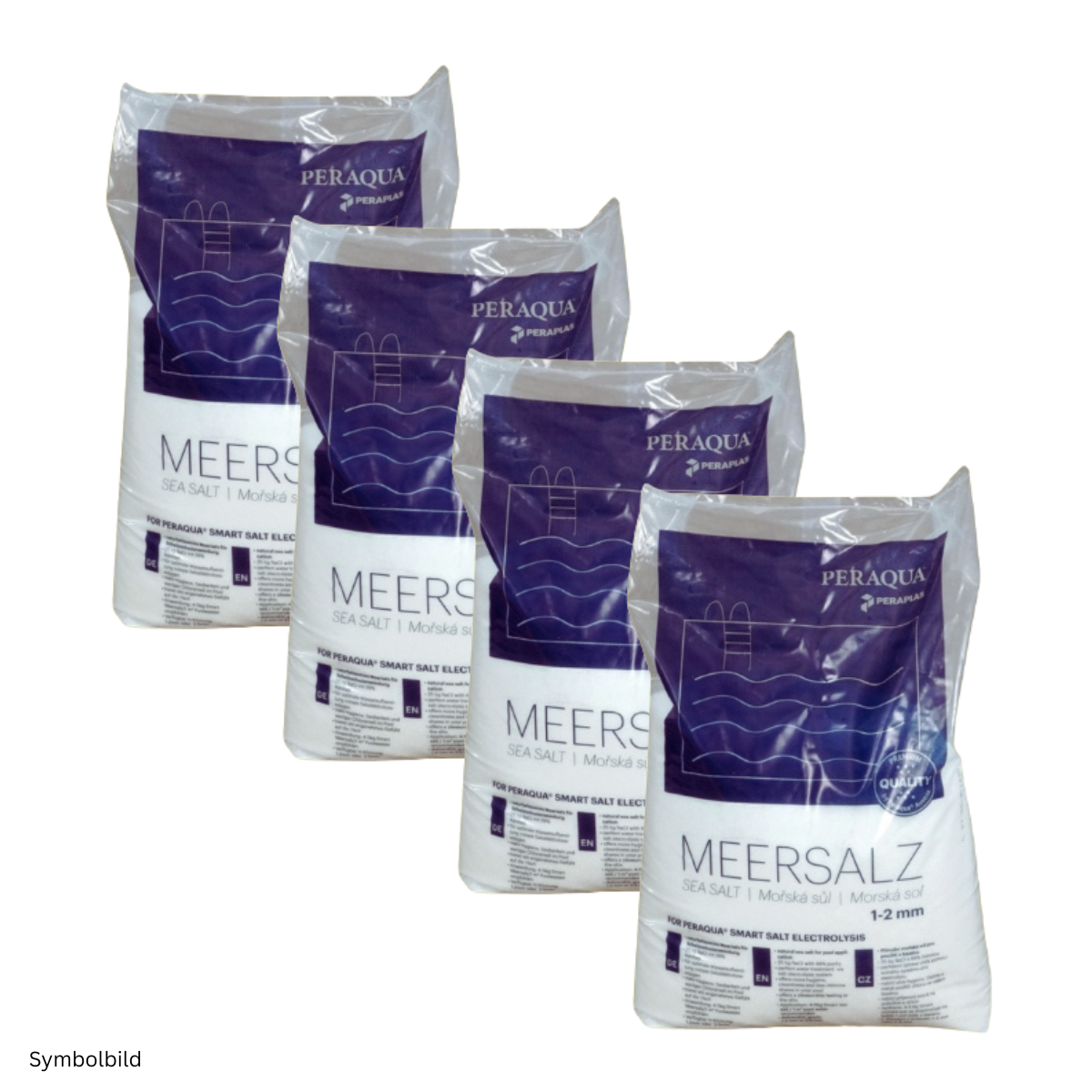 Meersalz - Poolsalz | 4 x 25kg Sack | Körnung 1-2mm | 100kg