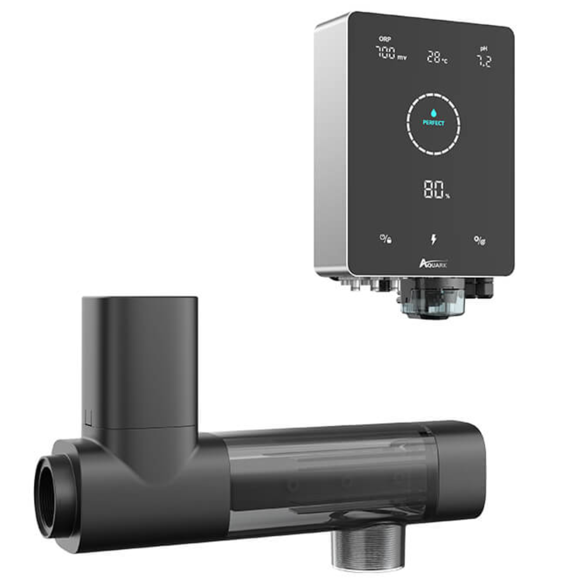 Mr. Pure MPS34 | Automatische Salzelektrolyse mit pH-Kontrolle für Pools bis 80m³