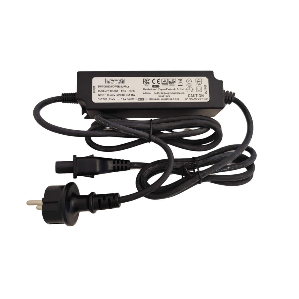 Fairland Ladekabelset für InverX Roboter inklusive Netzteil & Anschlusskabel | (nicht für Air Serie)