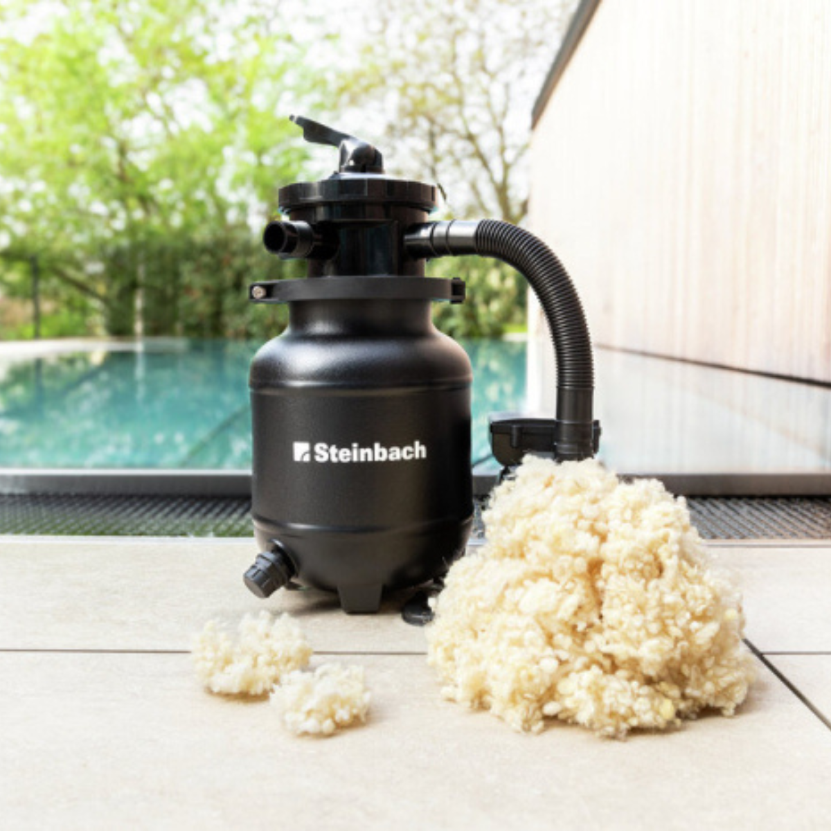Steinbach Filter Wool Flakes - Schurwolle | Umweltfreundliches Pool-Filtermedium | 700 g