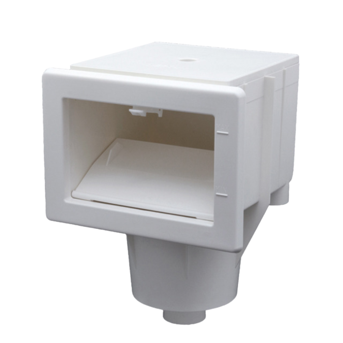 Neptun Skimmer / Oberflächenabsauger aus ABS für Folienbecken komplett | Kunststoff weiß für höheren Wasserstand