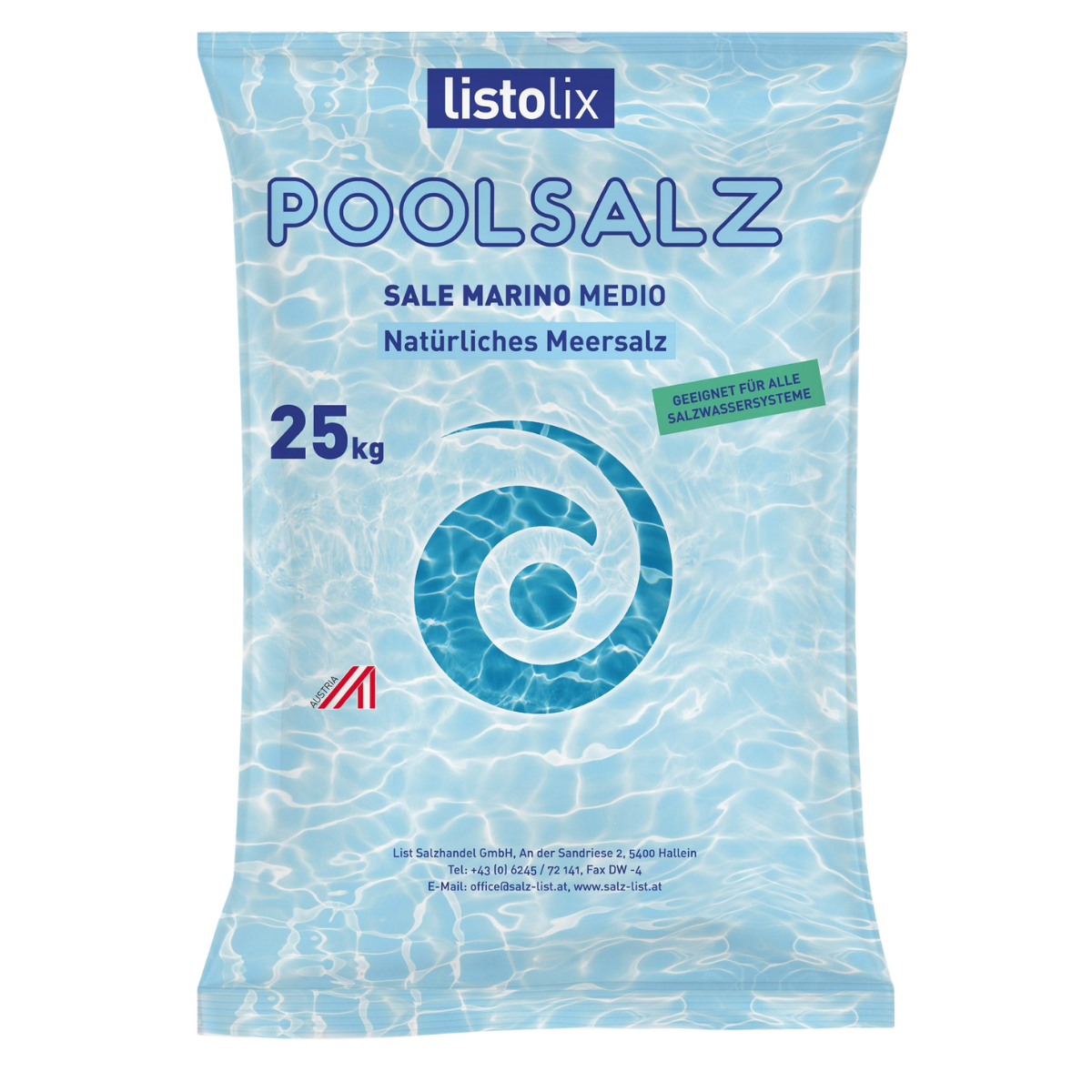 Meersalz - Poolsalz | 25kg Sack | Körnung 1-2mm