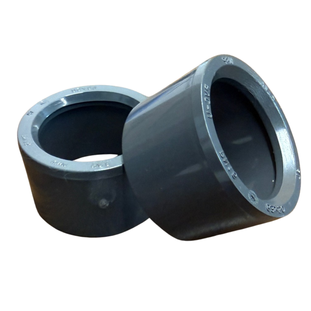 PVC Reduktion kurz | metrisch d63-50mm PVC-U | PN16 zum Kleben | 2 Stück