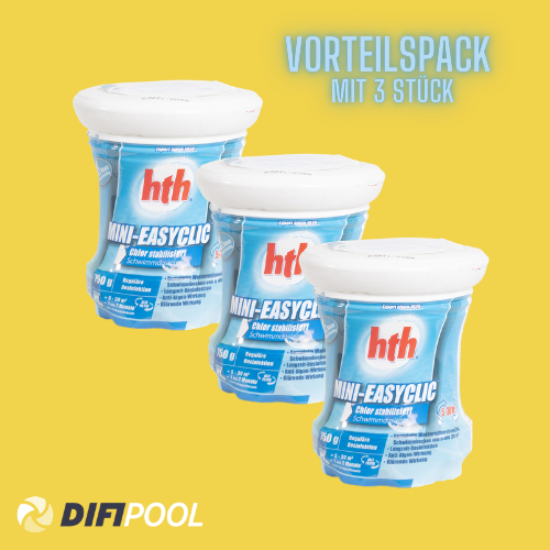 HTH Mini Easyclic | Chlor Komplettpflege | 750g