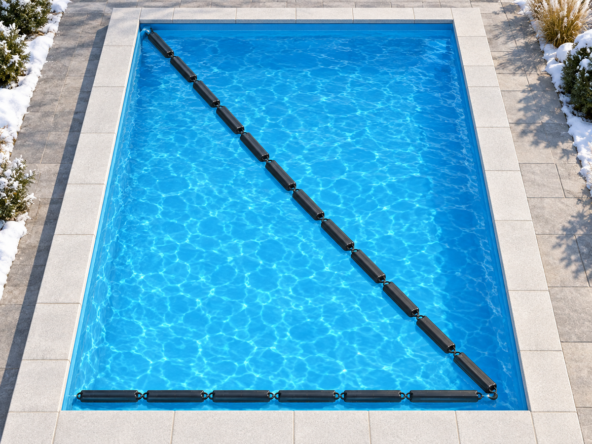 Eisdruckpolster Pool 5er Set – massive 3-kg-Ausführung, ca. 2,5 m