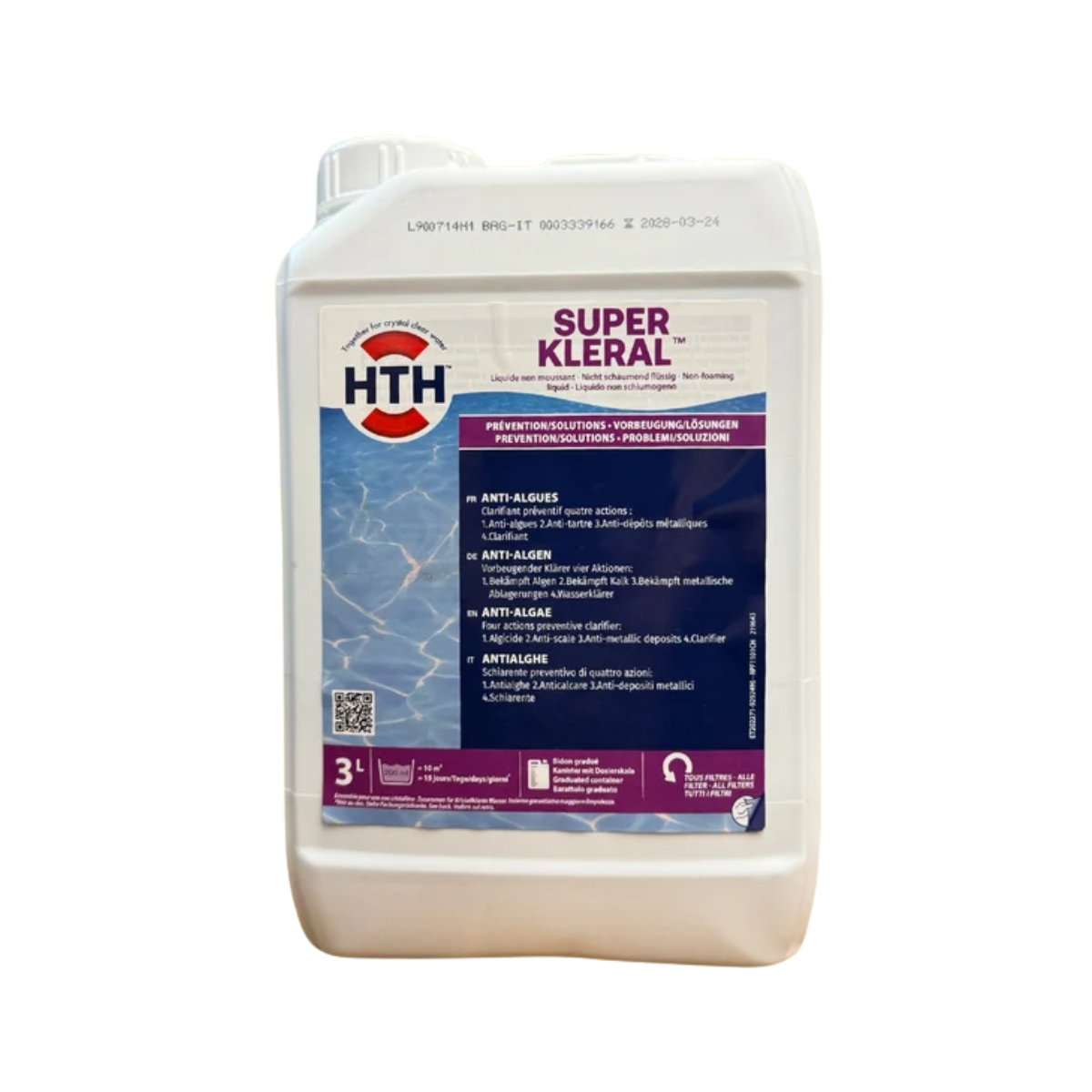 HTH Super Kleral Algizid 3 Liter mit 3-fach-Wirkung