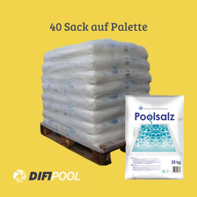 Poolsalz | Palette zu 40x25kg | Salz aus Österreich | 1000kg