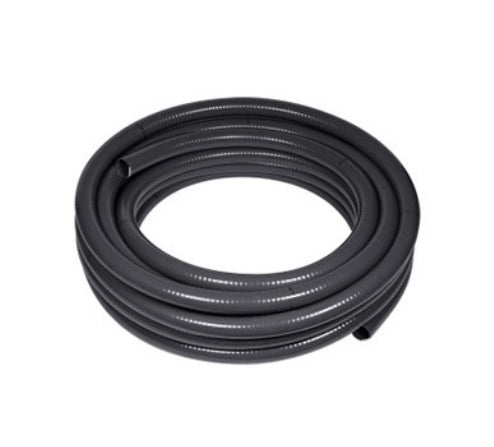 PVC Klebeschlauch grau | 40x3mm | PN5 | mit Verstärkungsspirale | per Laufmeter
