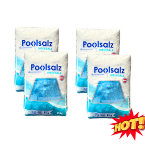 Poolsalz | 4 x 25kg Sack | Salz aus Österreich | 100kg