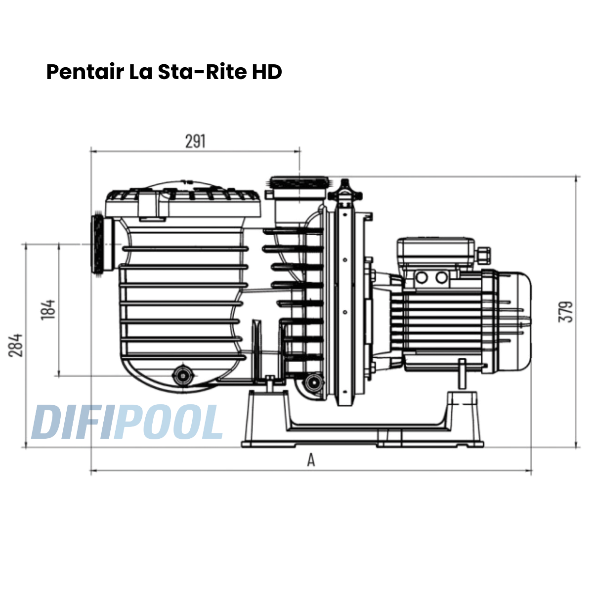 Pentair Filterpumpe La Sta-Rite HD | P-STRHD-151E2D | 1,1KW | 230V
