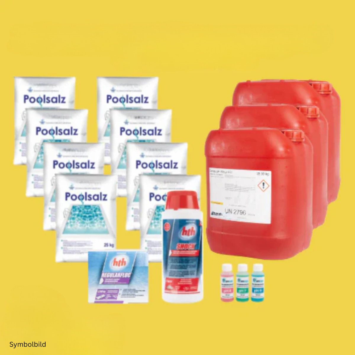 Saisonstart Set Salzwasserpool ~ 50m³ | 200kg Salz + 2kg Shock + Gratis Versand