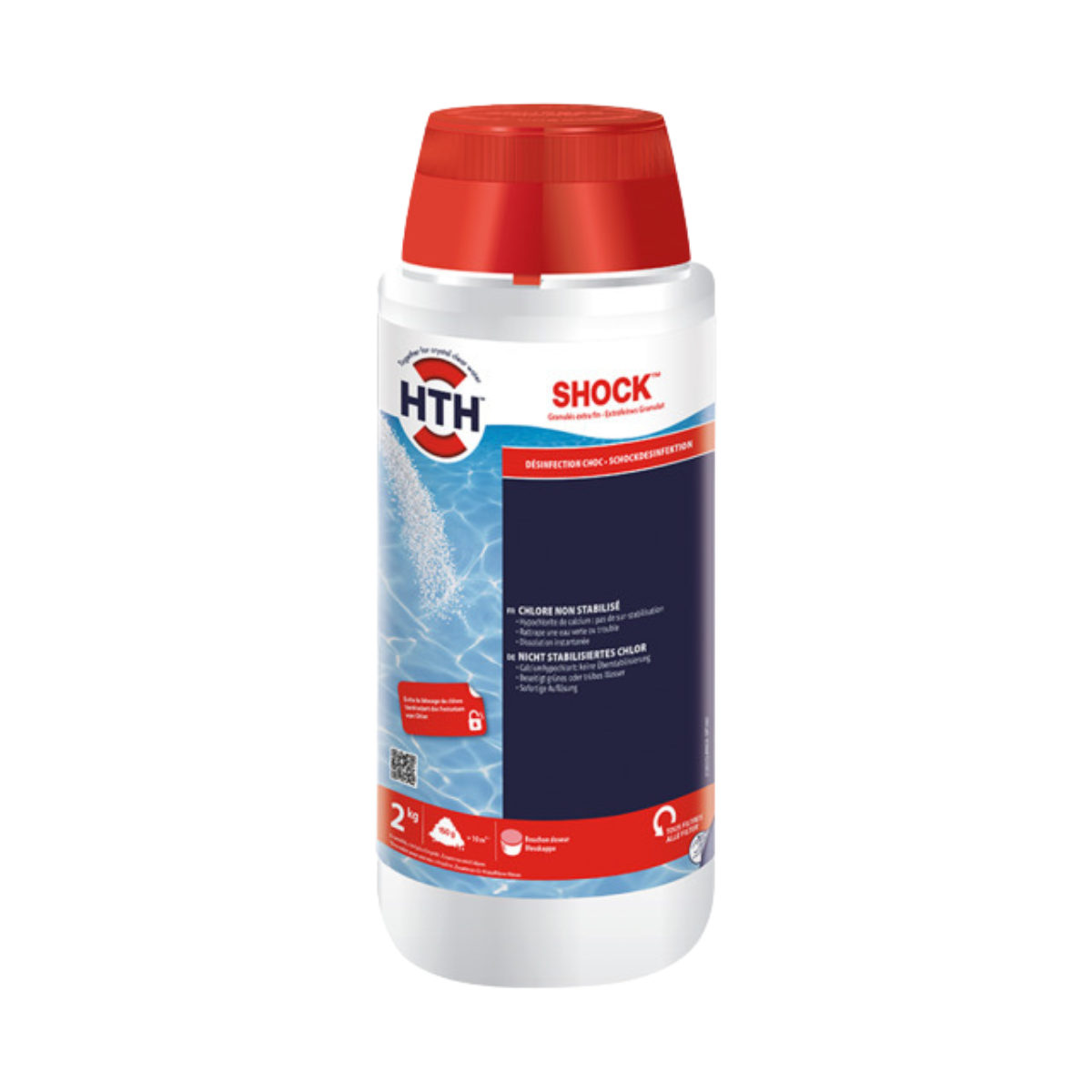 HTH Shock Pulver | anorganisches Chlorgranulat | Calciumhypochlorit 78% | 2kg