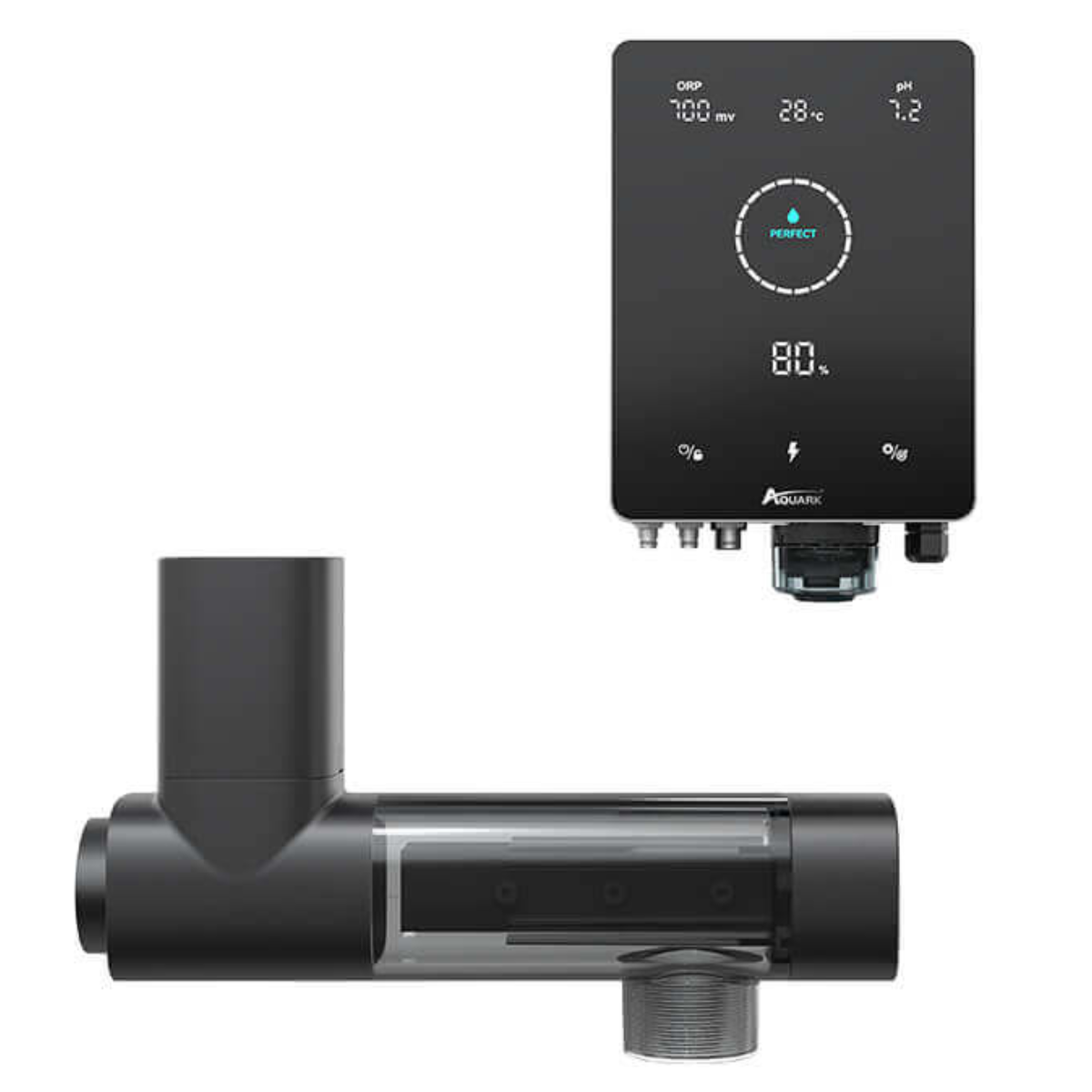 Salzanlage Pool mit Redox- & pH-Regelung, App-Steuerung für Pools bis ca. 35 m³ | 11g Chlor/Std Mr. Pure MPS14 .