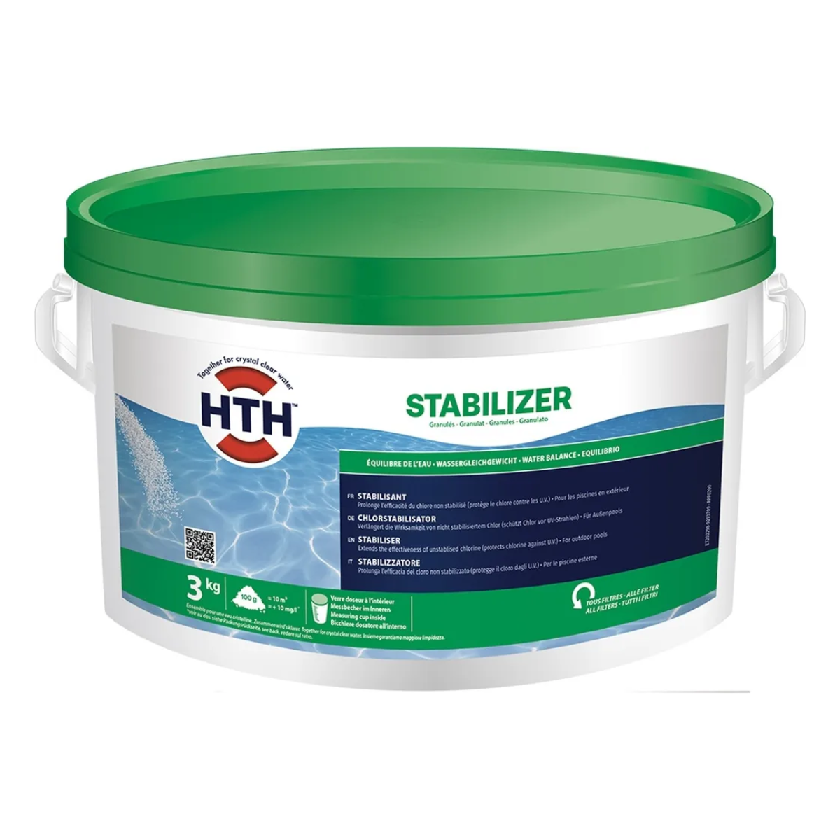 HTH Chlor "Stabilizer" stabilisierer| als Ergänzung zur Salzelekrolyseanlage | 3kg