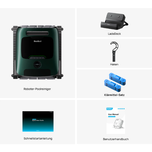 Beatbot AquaSense 2 Pro, 5-in-1 Poolreinigungsroboter | PRCFDS02-EU-G | 3 Jahre Garantie