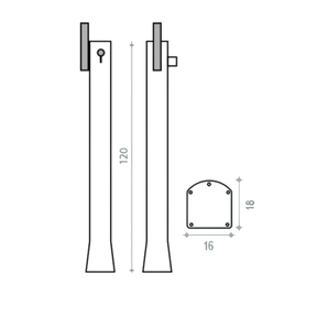 Formidra Solardusche Jolly-Go | 20 Liter | Anthrazit