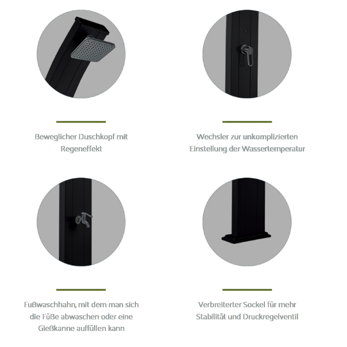 Formidra Solardusche Spring | 30L Farbe | Farbe: anthrazit