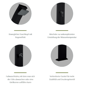 Formidra Solardusche Spring | 30L Farbe | Farbe: anthrazit