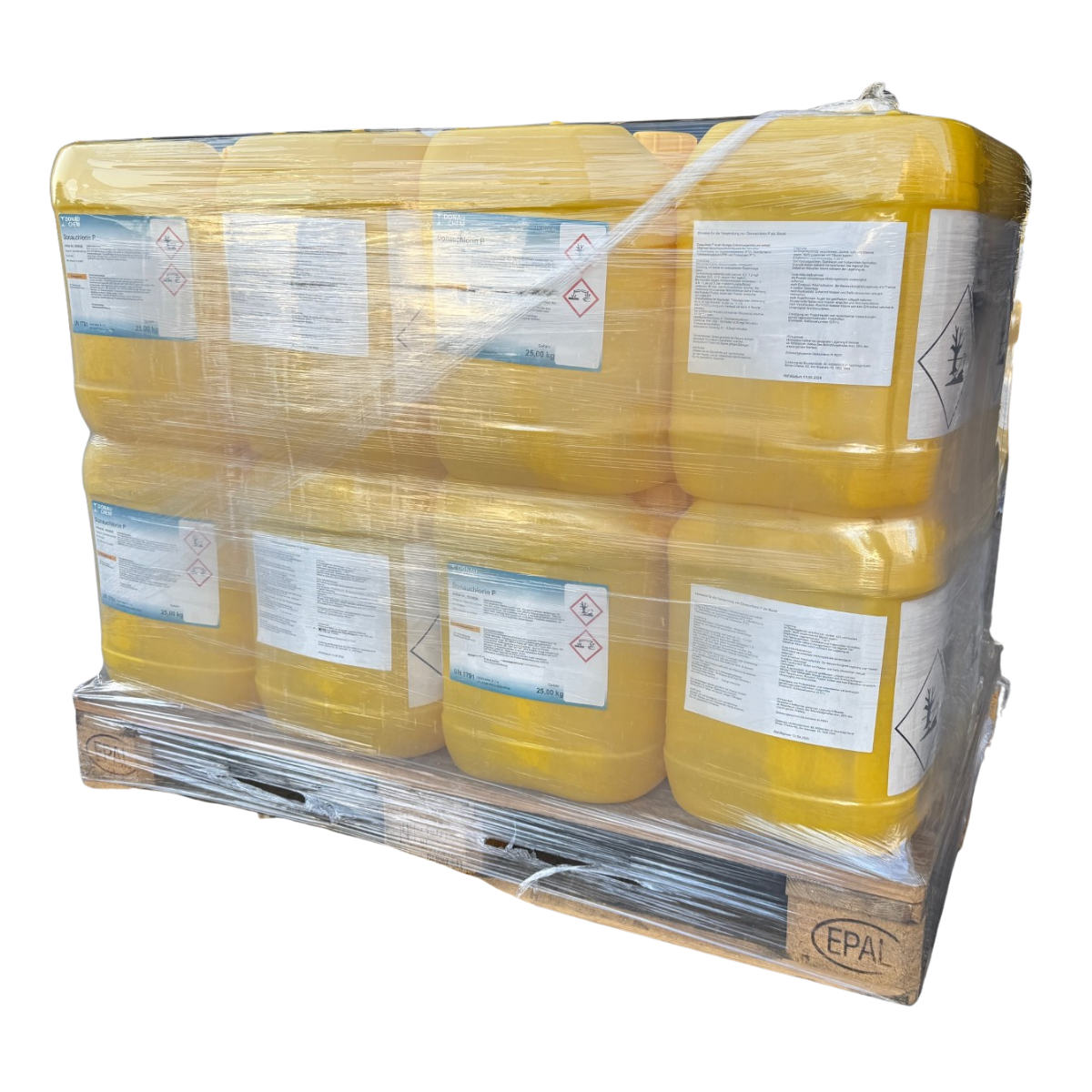 Chlor flüssig | 25 kg | 13% Aktivchlor | für Dosieranlagen geeignet |  (≈ 20 Liter)