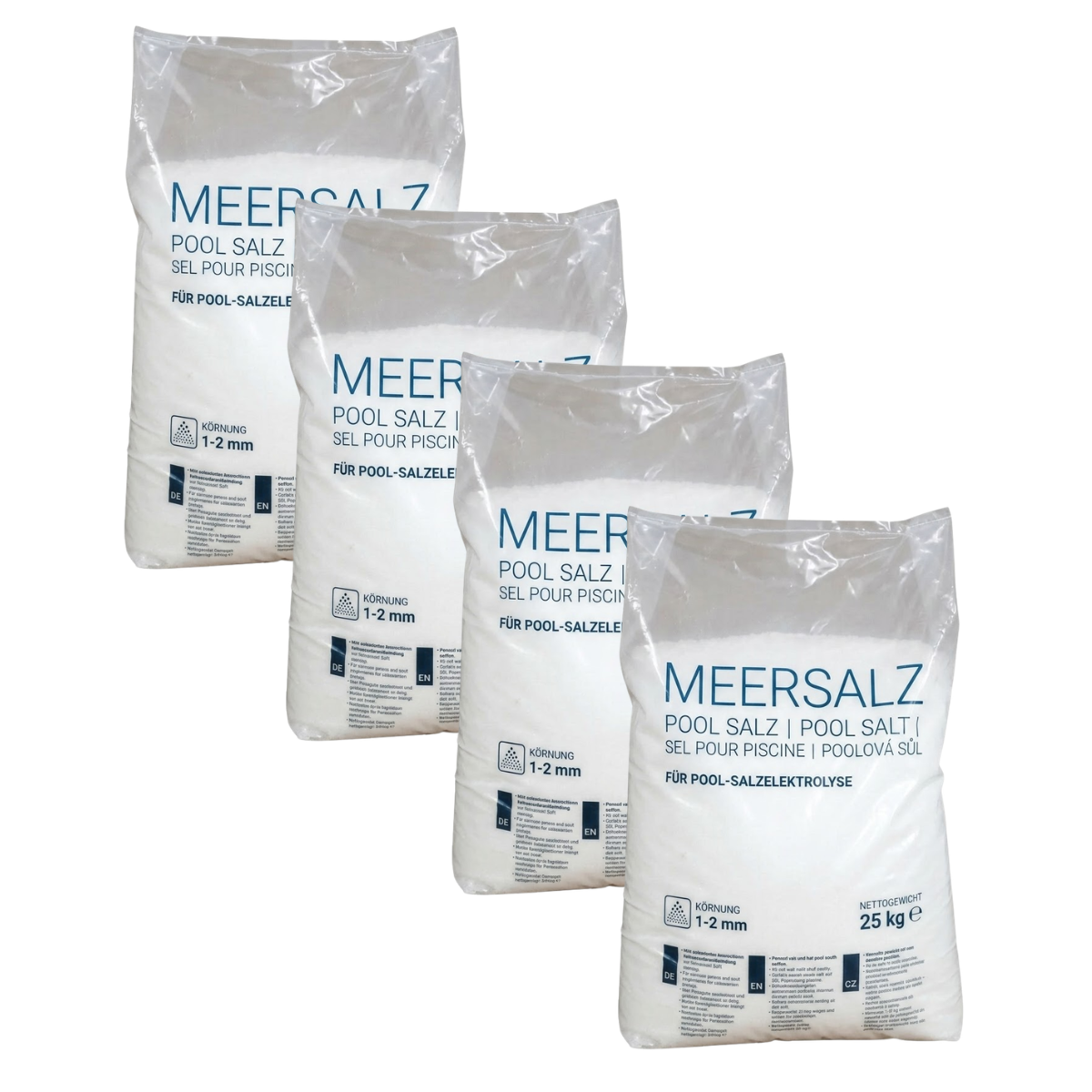 Meersalz - Poolsalz | 4 x 25kg Sack | 100kg