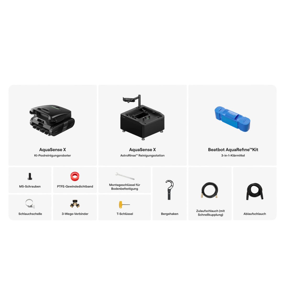 Beatbot AquaSense-X Poolroboter inkl. Reinigungstation: RCFDS0651EUB-A / ARASA011-EUB-A
