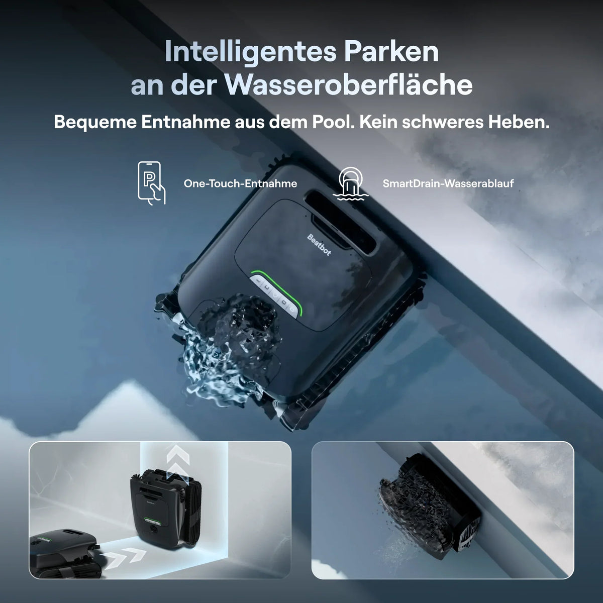 Beatbot AquaSense-X Poolroboter inkl. Reinigungstation: RCFDS0651EUB-A / ARASA011-EUB-A