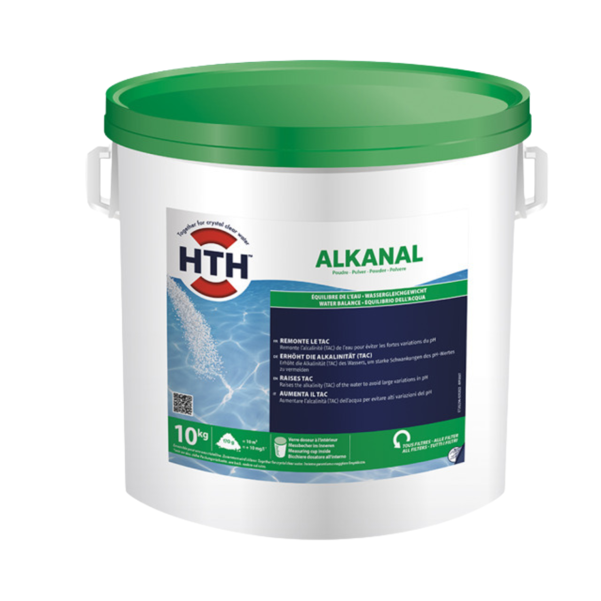 HTH Alkanal | Pulver zum anheben der Alkalinität | 10kg